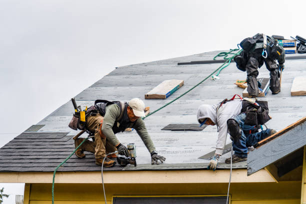 Professional Gutter Installation technician working in Whiting, WI